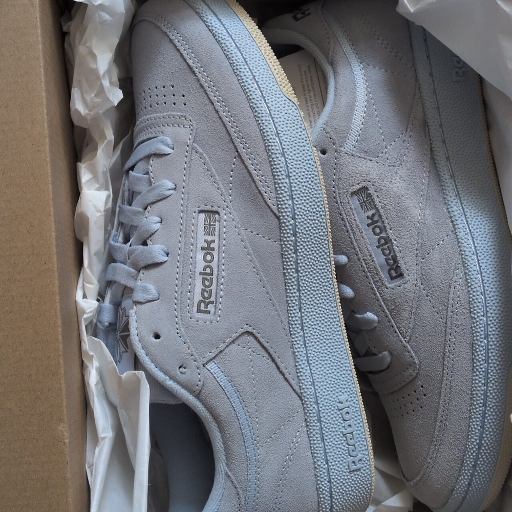 Reebok Men's Light Gray Sneakers Club C 85